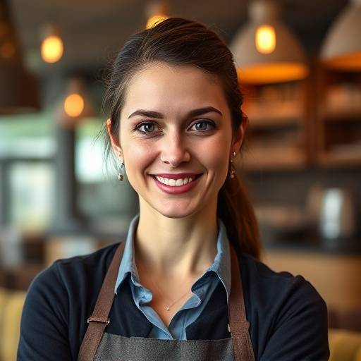 Portrait von Lena Weber, der Restaurantleiterin